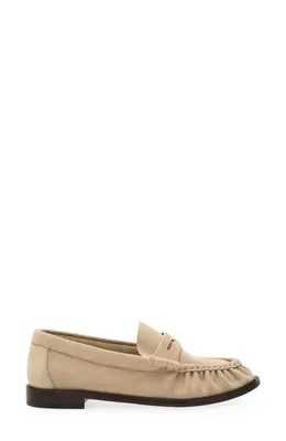 rag & bone rag & bone Lexi Penny Loafer in Irish Cream Suede — Women Spring beige Shoes