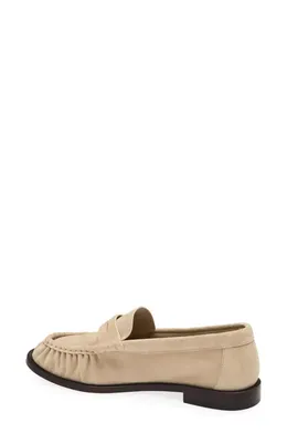 rag & bone rag & bone Lexi Penny Loafer in Irish Cream Suede — Women Spring beige Shoes