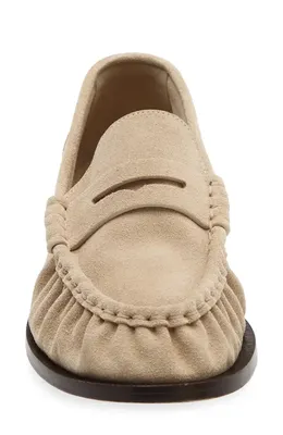 rag & bone rag & bone Lexi Penny Loafer in Irish Cream Suede — Women Spring beige Shoes
