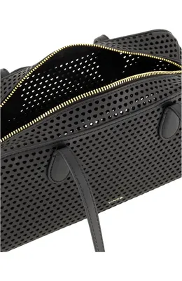 Vince Vince Athene Perforated Leather East/West Shoulder Bag in Black — Women Winter black Accessories