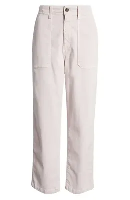 AG AG Analeigh High Waist Jeans in Sulfur Sweet Orchid — Women Winter white Jeans & Denim
