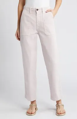 AG AG Analeigh High Waist Jeans in Sulfur Sweet Orchid — Women Winter white Jeans & Denim