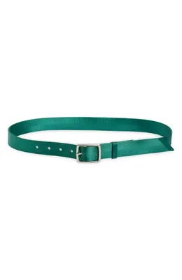 rag & bone rag & bone Sport Boyfriend Belt in Emerald — Women Summer teal Accessories