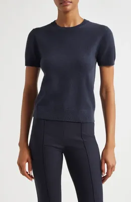 Vince Vince Wool & Cashmere Blend Crewneck Sweater in Coastal Blue — Women Winter navy Tops