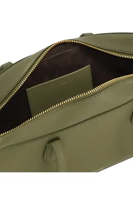 Vince Vince Athene Nappa Leather East/West Shoulder Bag in Pinegrove — Women Autumn green Accessories
