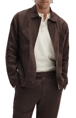 rag & bone rag & bone Evan Linen Trousers in Rbrown — Men Autumn brown Pants