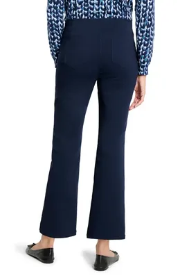 NIC+ZOE NIC+ZOE Berkeley Wonderstretch Ankle Bootcut Pants in Dark Indigo — Women Summer navy Pants