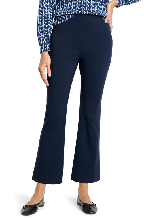 NIC+ZOE NIC+ZOE Berkeley Wonderstretch Ankle Bootcut Pants in Dark Indigo — Women Summer navy Pants