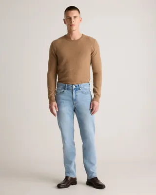 Quince Quince | Men's Warren Stretch Straight Jeans in Arctic Blue — Men Summer blue Jeans & Denim