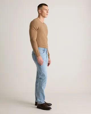 Quince Quince | Men's Warren Stretch Straight Jeans in Arctic Blue — Men Summer blue Jeans & Denim
