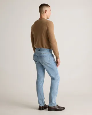 Quince Quince | Men's Warren Stretch Straight Jeans in Arctic Blue — Men Summer blue Jeans & Denim
