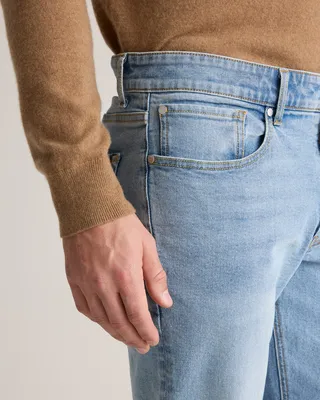 Quince Quince | Men's Warren Stretch Straight Jeans in Arctic Blue — Men Summer blue Jeans & Denim