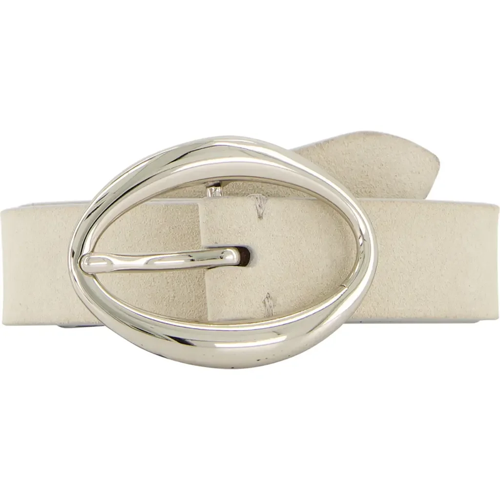 Vince Vince Isla Suede Belt in Dark Milk — Women Spring ivory Accessories