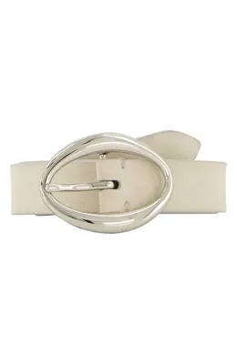 Vince Vince Isla Suede Belt in Dark Milk — Women Spring ivory Accessories