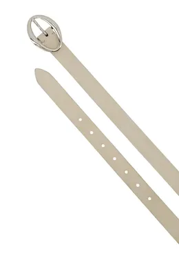 Vince Vince Isla Suede Belt in Dark Milk — Women Spring ivory Accessories