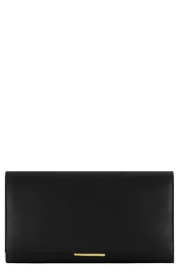 Vince Vince Continental Nappa Leather Wallet in Black — Women Winter black Accessories