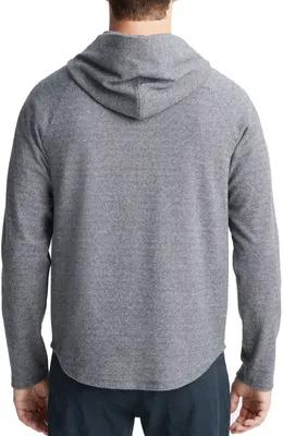 Vince Vince Broken Twill Hoodie in Coastal/Off White — Men Summer grey Tops