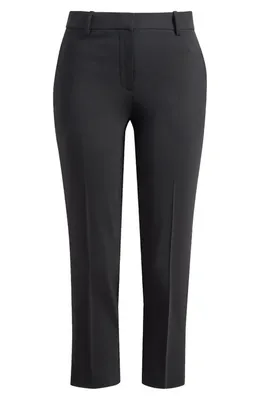 Theory Theory Treeca Wool Blend Crop Pants in Black — Women Winter black Pants