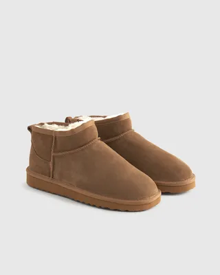 Quince Quince | Australian Shearling Mini Boot in Pecan — Unisex Autumn brown Accessories