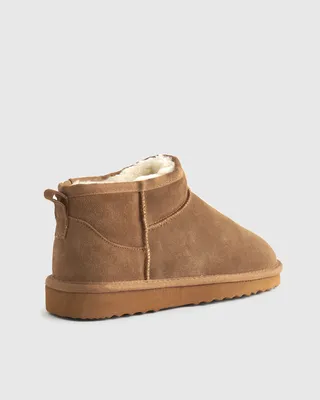 Quince Quince | Australian Shearling Mini Boot in Pecan — Unisex Autumn brown Accessories