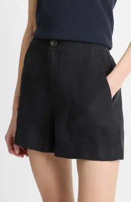 Vince Vince Hemp Shorts in Dark Night Lake — Women Winter navy Shorts