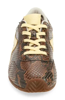 rag & bone rag & bone Retro Runner Slim Ultra Sneaker in Mocha Snake — Women Autumn brown Shoes