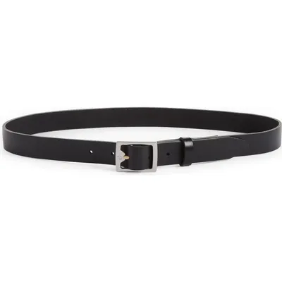 rag & bone rag & bone Leather Boyfriend Belt in Black — Women Winter black Accessories