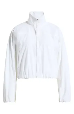Theory Theory Cotton Blend Soft Shell Jacket in White — Women Winter white Shell Jackets