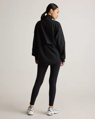 Quince Quince | Women's Race Day Full-Zip Jacket in Black — Women Winter black Activewear