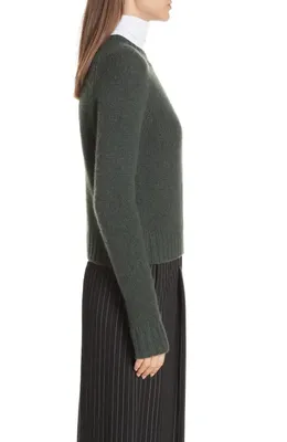 Vince Vince Shrunken Cashmere Sweater in Forest — Women Autumn teal Sweaters & Knits