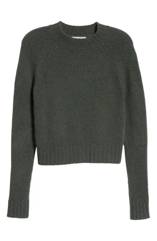Vince Vince Shrunken Cashmere Sweater in Forest — Women Autumn teal Sweaters & Knits