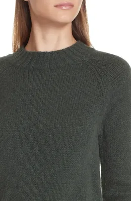 Vince Vince Shrunken Cashmere Sweater in Forest — Women Autumn teal Sweaters & Knits