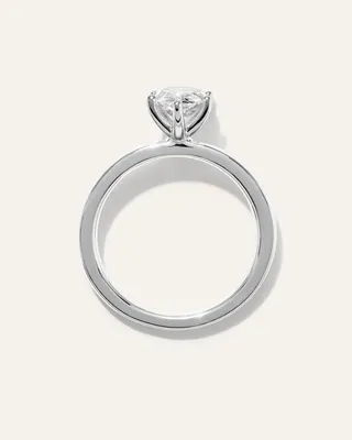 Quince Quince | Women's Lab Grown Diamond Pear Comfort Fit Engagement Ring 1.5ct in Platinum — Women Summer white Accessories