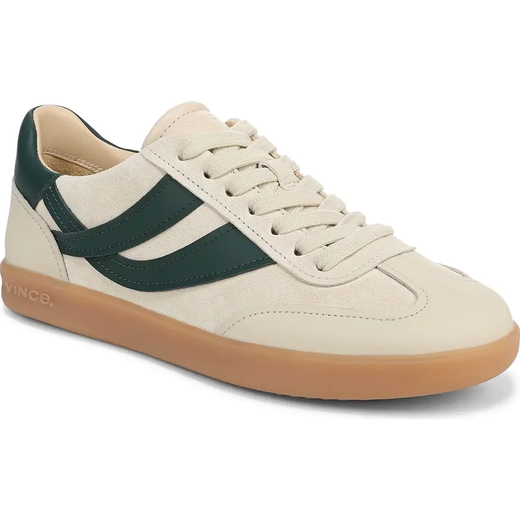 Vince Vince Oasis Sneaker in Moonlight/billiard Green — Men Autumn ivory Shoes