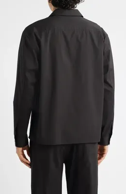 FRAME FRAME Double Pocket Overshirt in Washed Black — Men Winter black Tops