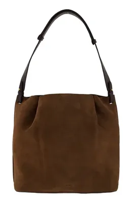 Vince Vince Ava Leather Bucket Bag in Chocolate — Women Autumn chocolate Accessories