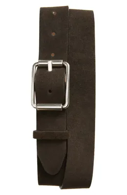 rag & bone rag & bone Evan Suede Belt in Coffee Suede — Men Autumn brown Accessories