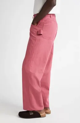 Bode Bode Knolly Brook Twill Trousers in Pink — Men Autumn pink Pants