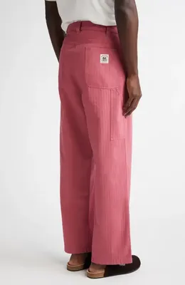 Bode Bode Knolly Brook Twill Trousers in Pink — Men Autumn pink Pants