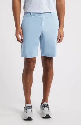 johnnie-O johnnie-O Fusionn Stretch Nylon Chino Shorts in Dawn — Men Summer silver Shorts