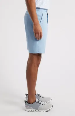johnnie-O johnnie-O Fusionn Stretch Nylon Chino Shorts in Dawn — Men Summer silver Shorts