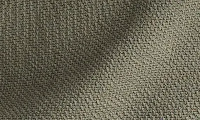 Vince Vince Long Sleeve Basketweave Polo in Sycamore — Men Autumn khaki Polos
