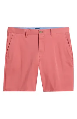 johnnie-O johnnie-O Jupiter Cotton Blend Chino Shorts in Malibu Red — Men Spring coral Shorts