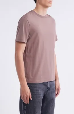 FRAME FRAME Short Sleeve Light Cotton Tee in Mauve — Men Autumn tan T-Shirts & Tees