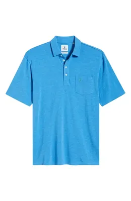 johnnie-O johnnie-O Heathered Original 2.0 Regular Fit Polo in Venice Blue — Men Summer blue Tops