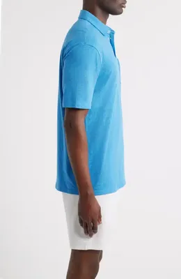 johnnie-O johnnie-O Heathered Original 2.0 Regular Fit Polo in Venice Blue — Men Summer blue Tops