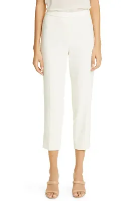 Theory Theory Treeca Pull-On Trousers in Rice - Y0C — Women Spring white Pants