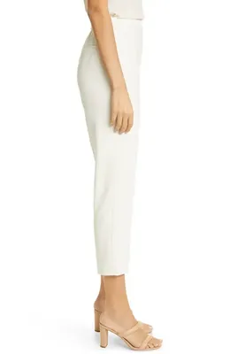 Theory Theory Treeca Pull-On Trousers in Rice - Y0C — Women Spring white Pants