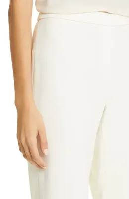 Theory Theory Treeca Pull-On Trousers in Rice - Y0C — Women Spring white Pants