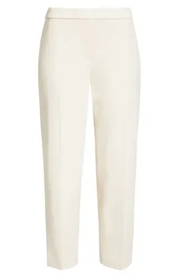 Theory Theory Treeca Pull-On Trousers in Rice - Y0C — Women Spring white Pants